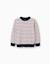 Pull en maille à rayures Bleu foncé+Marron 4 - vertbaudet enfant 