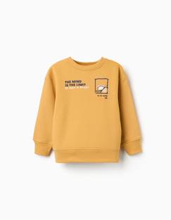 Sweat en coton peigné avec imprimé en relief  - vertbaudet enfant