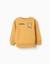 Sweat en coton peigné avec imprimé en relief Bleu foncé+Jaune+Vert clair 4 - vertbaudet enfant 