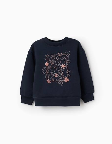 Sweat en coton peigné avec motif art et nature  - vertbaudet enfant