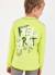 T-shirt garçon en maille imprimé smile Vert 2 - vertbaudet enfant 