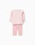 Pyjama en coton à manches longues et imprimé minnie & figaro Rose clair 3 - vertbaudet enfant 