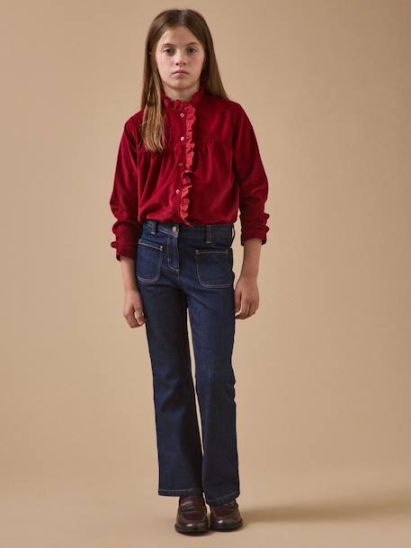 Pantalon flare fille denim Denim brut 5 - vertbaudet enfant 