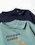 Lot de 2 t-shirts à manches longues avec imprimés Vert clair 3 - vertbaudet enfant 