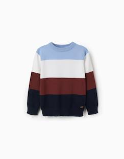 Pull en maille à blocs de couleur  - vertbaudet enfant