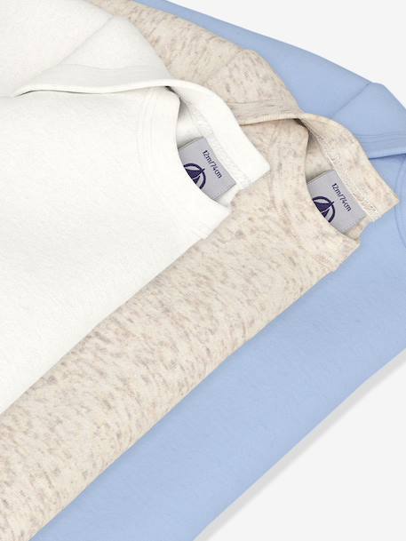 Lot 3 bodies manches longues beige 3 - vertbaudet enfant 