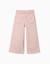 Pantalon en sergé  à jambe large avec poches à l'avant Rose clair 1 - vertbaudet enfant 