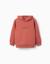 Sweat en coton peigné à capuche avec imprimé Blanc+Jaune+Marron 9 - vertbaudet enfant 