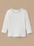 T-shirt uni fantaisie bébé Ecru 1 - vertbaudet enfant 