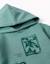 Sweat en coton peigné à capuche et imprimé floral Blanc+Rose clair+Vert clair 9 - vertbaudet enfant 