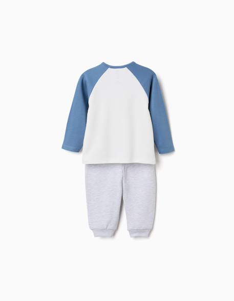 Pyjama en coton à manches longues et imprimé mickey & pluto Bleu 2 - vertbaudet enfant 