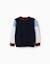 Pull en maille à blocs de couleur Bleu foncé 1 - vertbaudet enfant 