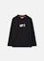 T-shirt garçon en maille imprimé move Noir 3 - vertbaudet enfant 
