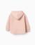 Sweat en coton peigné à capuche et imprimé floral Blanc+Rose clair+Vert clair 5 - vertbaudet enfant 