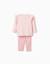 Pyjama en coton à manches longues et imprimé minnie & figaro Rose clair 4 - vertbaudet enfant 