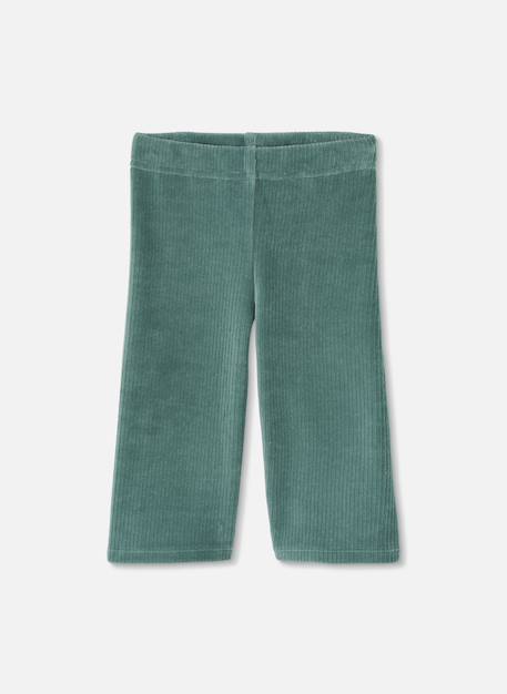 Pantalon fille velours côtelé Vert 1 - vertbaudet enfant 