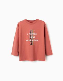 Garçon-T-shirt, polo, sous-pull-T-shirt en coton à manches longues avec imprimé creative eye