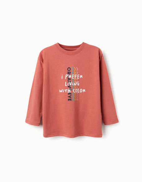 Garçon-T-shirt en coton à manches longues avec imprimé creative eye