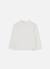 T-shirt fille en maille côtelée col roulé Blanc 3 - vertbaudet enfant 