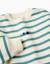 Sweat en coton peigné à rayures et imprimé Jaune+Vert clair 6 - vertbaudet enfant 
