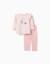 Pyjama en coton à manches longues et imprimé minnie & figaro Rose clair 1 - vertbaudet enfant 