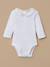 Body col brodé bébé Blanc casse 1 - vertbaudet enfant 
