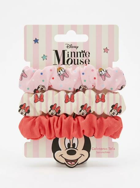 Fille-Lot de 3 chouchous minnie mouse
