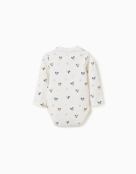 Body à manches longues avec motif mickey Blanc 2 - vertbaudet enfant 