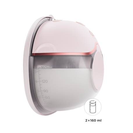 Tire-lait Kinderkraft MAMAFLOW DOUBLE électrique 4 modes mémoire 320 ml compact recharge usb-c 2 coupelles Doré+Rose 11 - vertbaudet enfant 