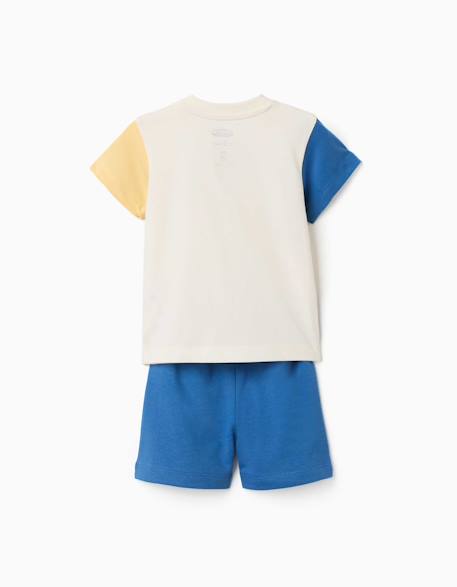 T-shirt + short avec imprimé super friends Bleu 2 - vertbaudet enfant 