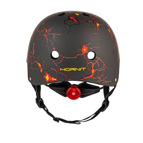Casque velo et trottinette enfant lids lava Noir/rouge 5 - vertbaudet enfant 