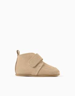 Bottines barefoot en daim et à scratch  - vertbaudet enfant