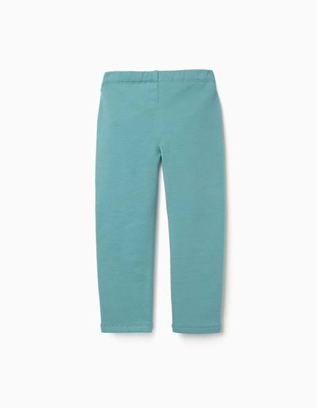 Leggings à coupe skinny en coton peigné Bleu foncé+Gris foncé+Rose+Vert clair 14 - vertbaudet enfant 
