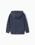 Sweat à capuche avec broderie en bouclettes zy Bleu foncé 2 - vertbaudet enfant 