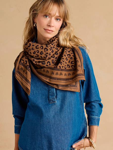 Foulard léopard solidaire beige 4 - vertbaudet enfant 