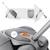 Valise cabine enfant Kinderkraft CABBY 2 en 1 porteur avec siège roues lumineuses pliable compacte 20l Grey+Pink 4 - vertbaudet enfant 