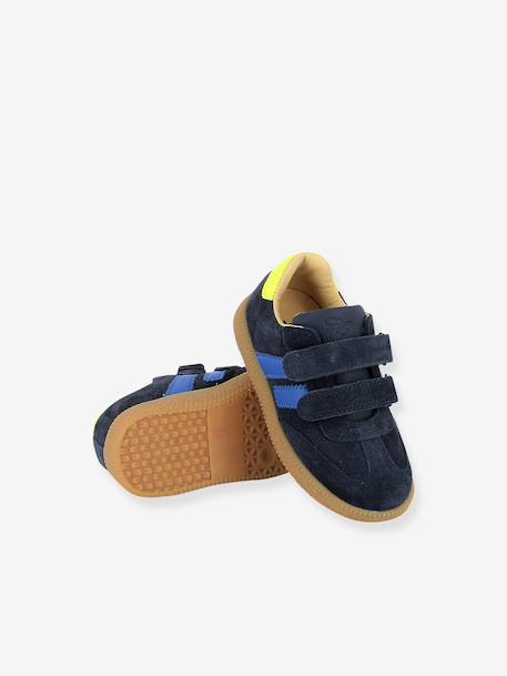 Baskets Yuzu Lo Scratch camel+marine 8 - vertbaudet enfant 