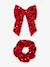 Barrette et chouchou à sequins rouge 1 - vertbaudet enfant 