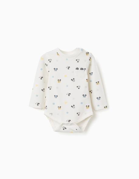 Bébé-Body à manches longues avec motif mickey