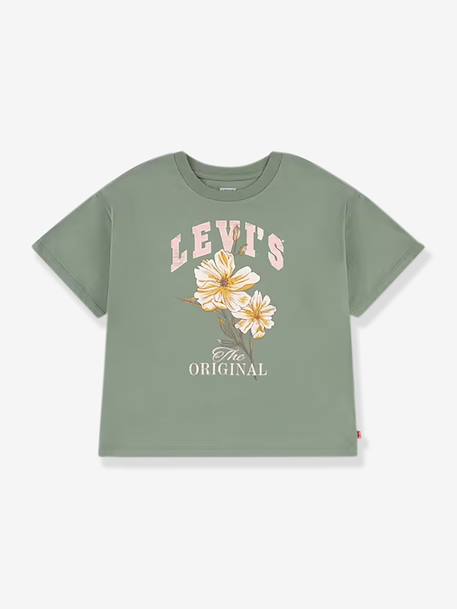 T-shirt Flower kaki 1 - vertbaudet enfant 