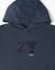 Sweat à capuche avec broderie en bouclettes zy Bleu foncé 3 - vertbaudet enfant 