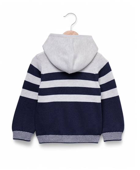 Gilet à capuche garçon Indigo 3 - vertbaudet enfant 