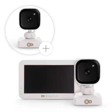 Babyphone Portable NITEEYE TRAVEL avec Écran 4,3 Pouces, Vision Nocturne, Audio Bidirectionnel et Mode VOX Blanc+Blanc, noir 5 - vertbaudet enfant 
