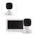 Babyphone Portable NITEEYE TRAVEL avec Écran 4,3 Pouces, Vision Nocturne, Audio Bidirectionnel et Mode VOX Blanc+Blanc, noir 5 - vertbaudet enfant 