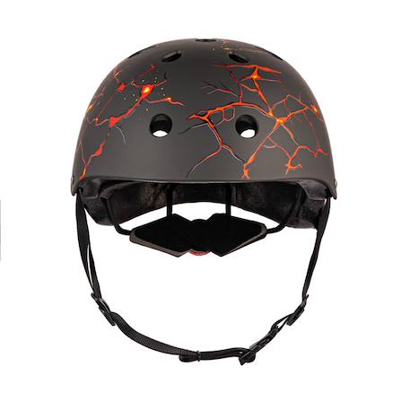 Casque velo et trottinette enfant lids lava Noir/rouge 2 - vertbaudet enfant 