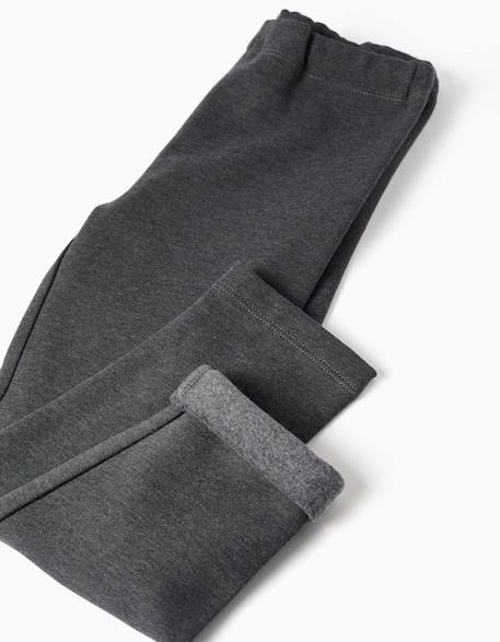 Leggings à coupe skinny en coton peigné Bleu foncé+Gris foncé+Rose+Vert clair 8 - vertbaudet enfant 