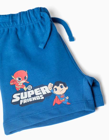 T-shirt + short avec imprimé super friends Bleu 4 - vertbaudet enfant 