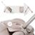 Valise cabine enfant Kinderkraft CABBY 2 en 1 porteur avec siège roues lumineuses pliable compacte 20l Grey+Pink 10 - vertbaudet enfant 