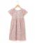 Robe manches courtes 100% coton fille Imprime fond rose 4 - vertbaudet enfant 