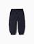 Pantalon de jogging en molleton avec doublure en coton peigné et poches cargo Bleu foncé+Vert clair 1 - vertbaudet enfant 